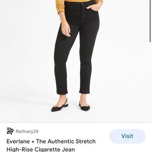 Everlane High Rise Slim Straight Cigarette Jeans